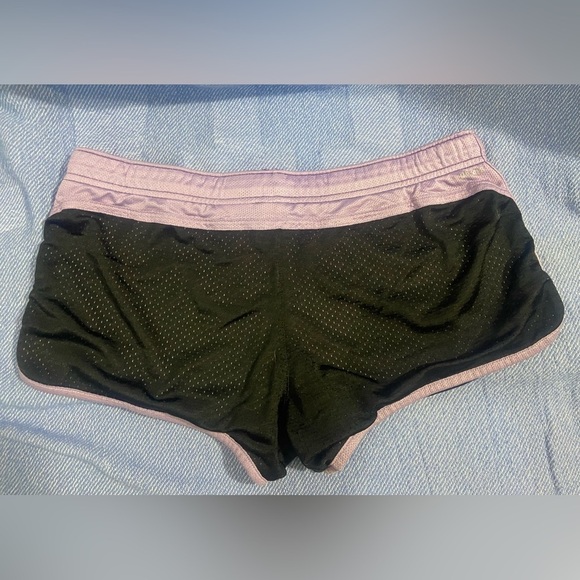 Nike Women's Black and Purple Athletic Shorts - Picture 4 of 6
